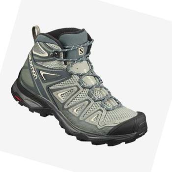 Salomon WoX ULTRA MID 3 AERO Kadın Yürüyüş Ayakkabısı Gri Kahverengi | TR 2831XYU